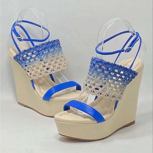 Alexandre Birman Trisha Woven Platform Wedge Sandals size 38.5 - Picture 7 of 12